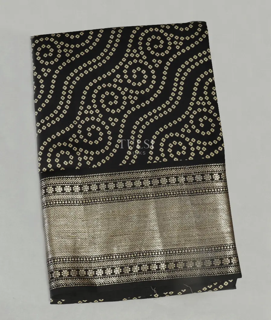 Black Chaniya Silk Saree T473966-image