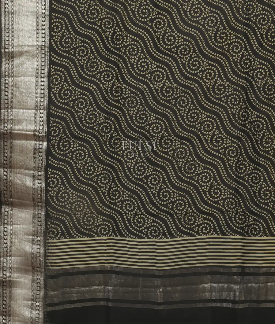 Black Chaniya Silk Saree T4739664