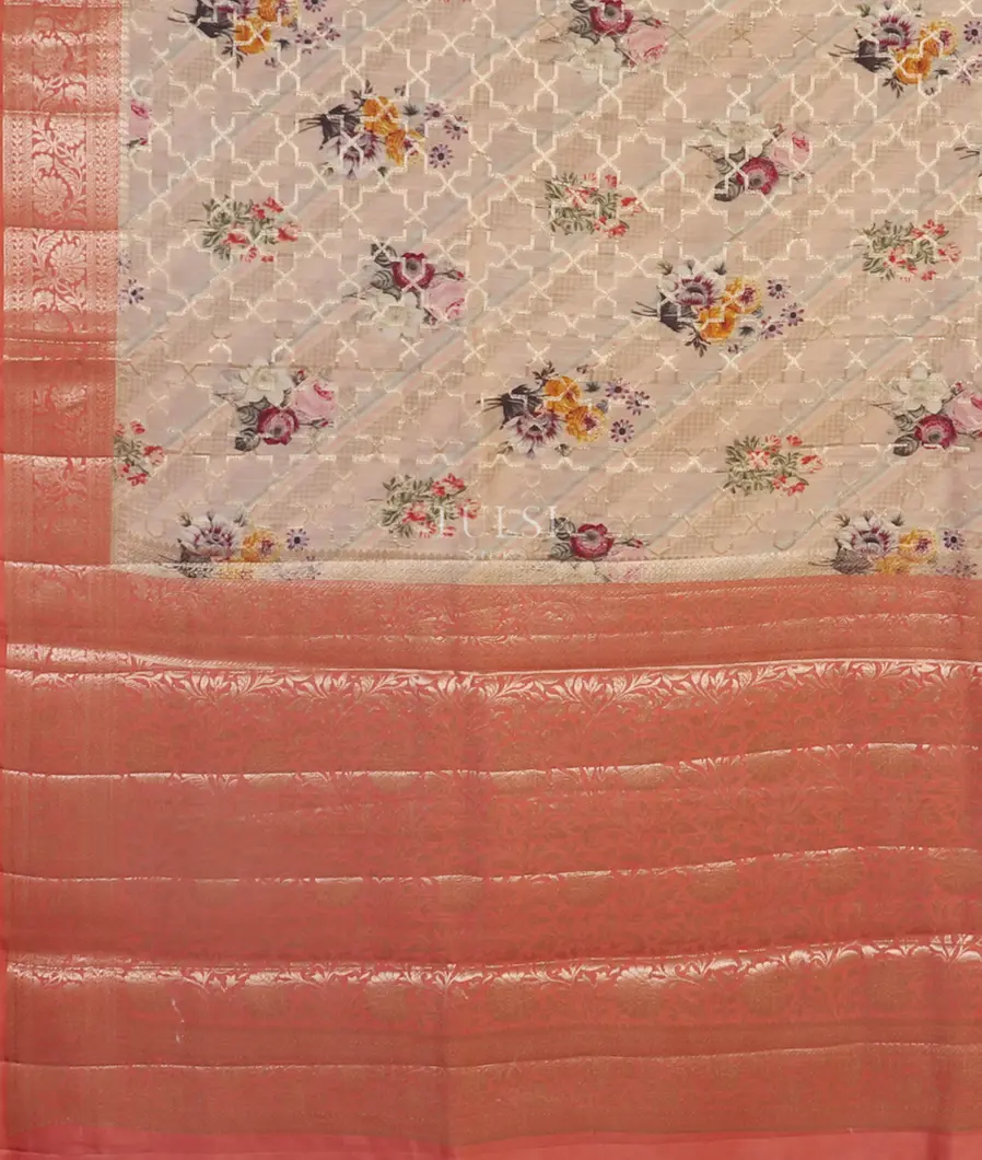 Multicolour Chaniya Silk Saree T4693324