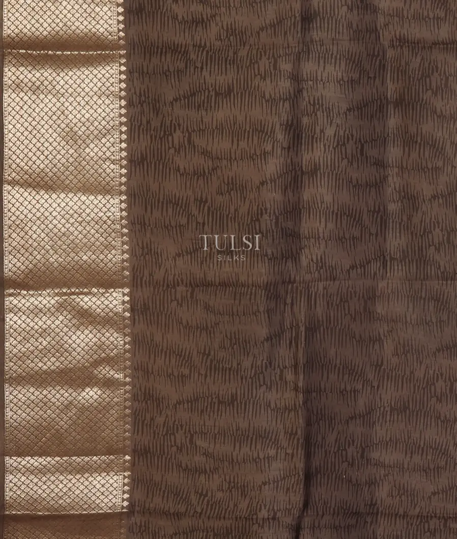 Off-White Chaniya Silk Saree T4739713