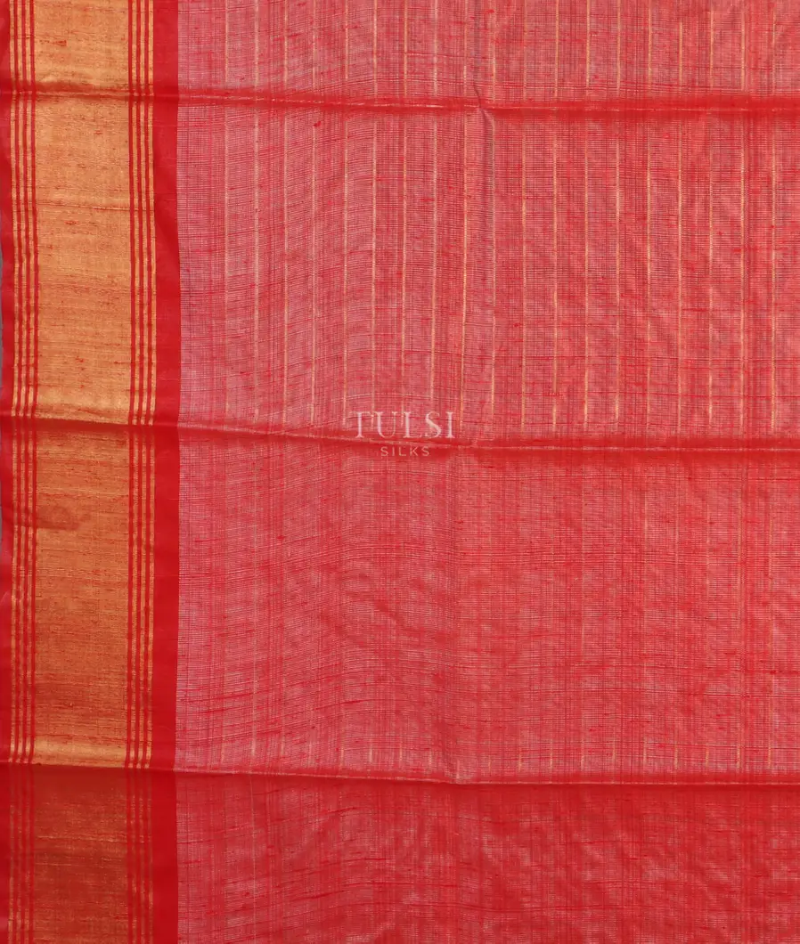 Beige  Woven Tussar Saree T4753963