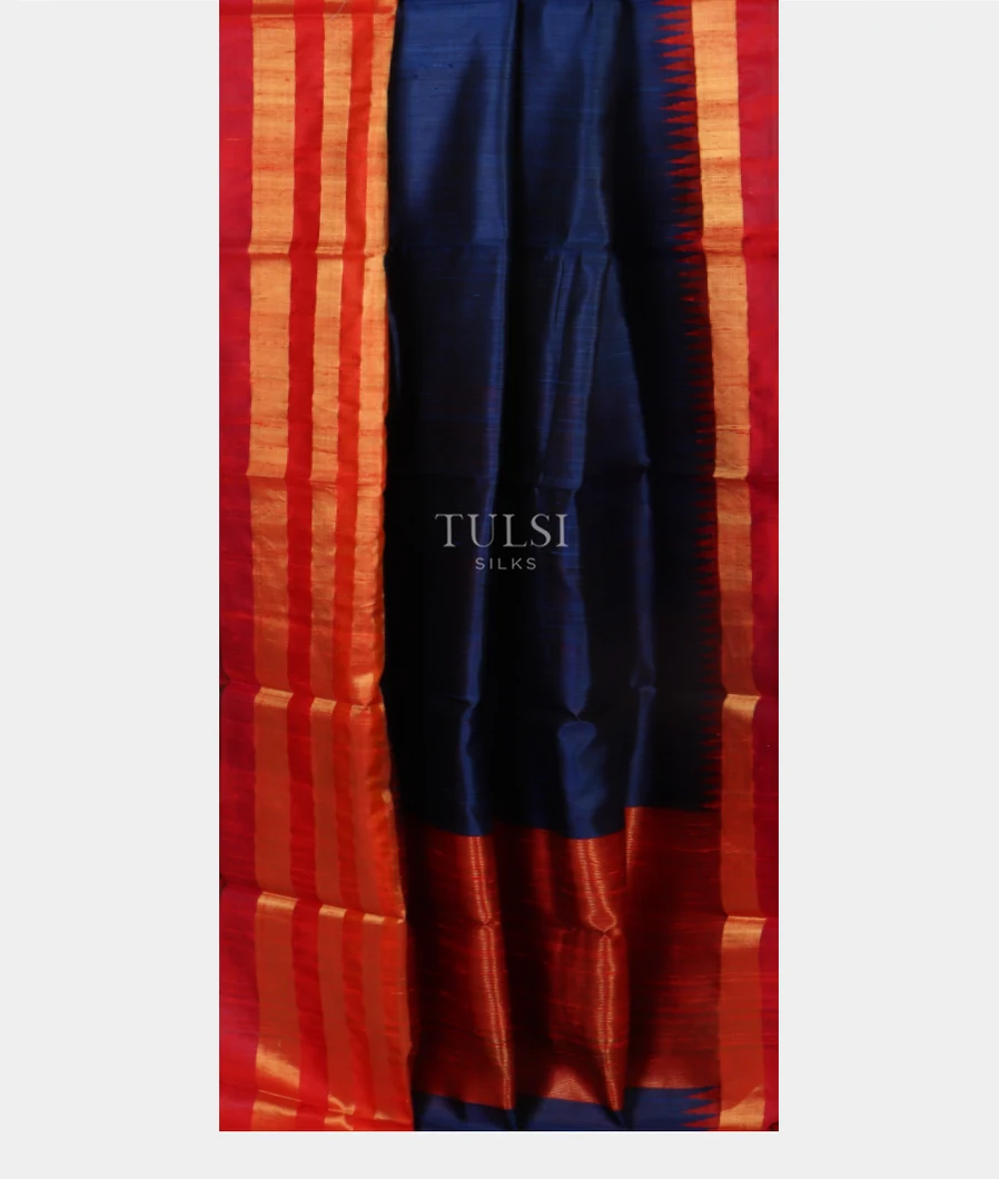 Blue Woven Tussar Saree T3776142