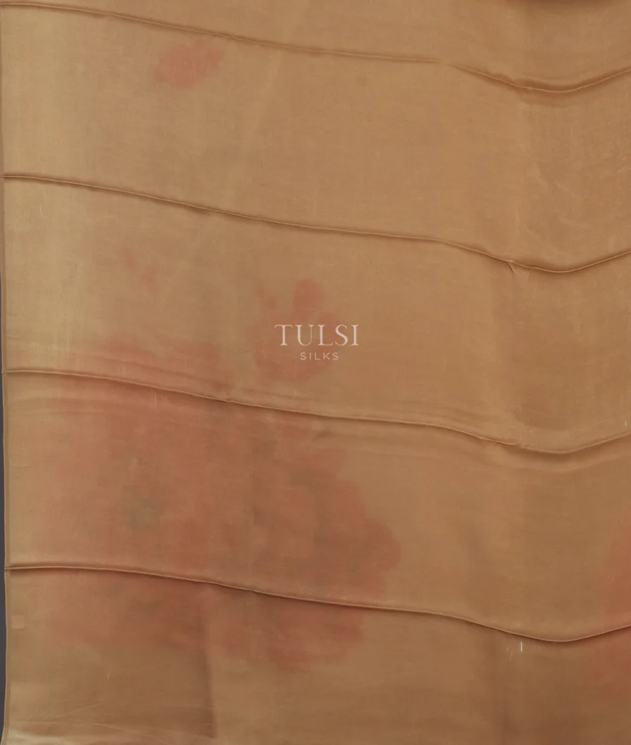 Brown Satin Crepe Silk Saree T3957453