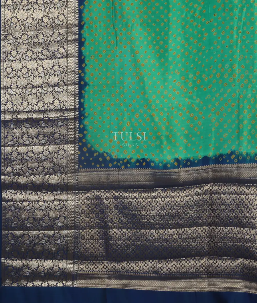 Green Chaniya Silk Saree T3846634