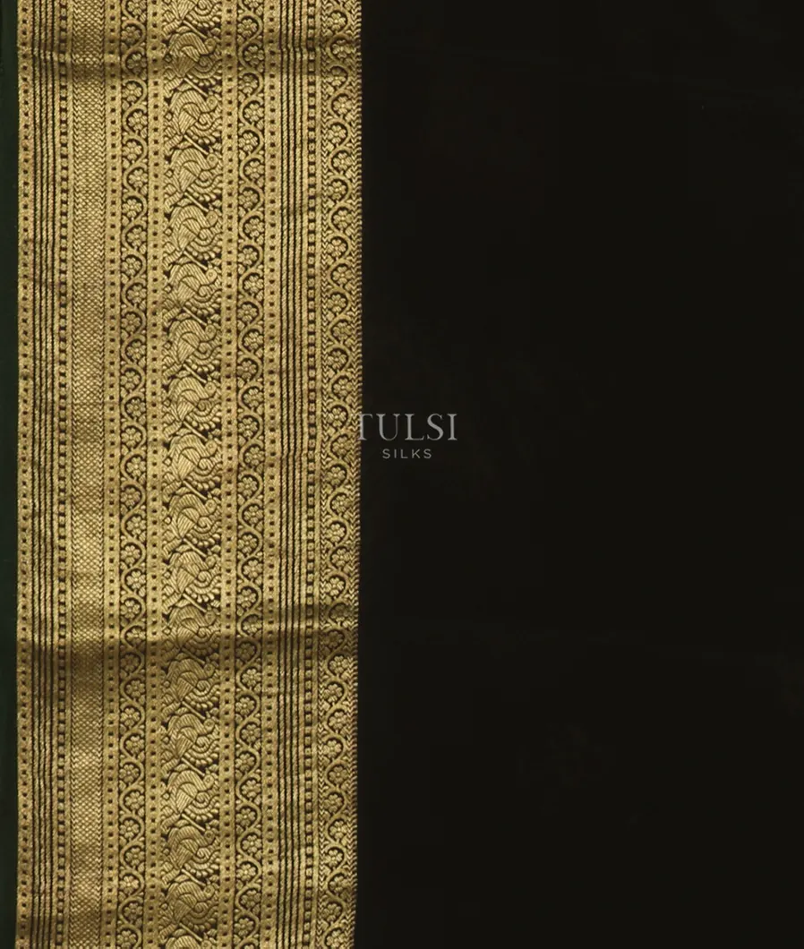 Black Mysore Crepe Kalamkari Handpainted Saree T4567443