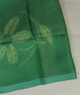 Green Tissue Tussar Printed Saree T4775901