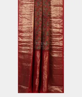 Maroon Ajrakh Silk With Kanjivaram Border T3357542