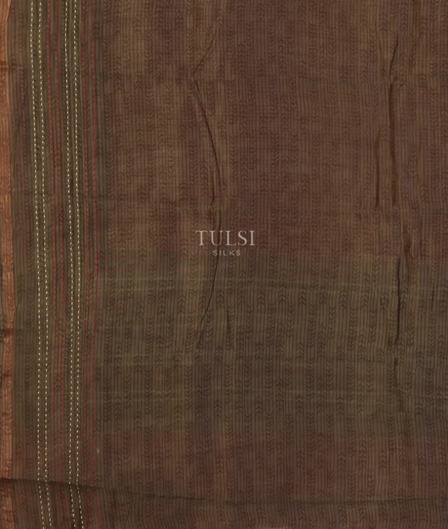 Red Soft Printed Cotton Saree  T4526113