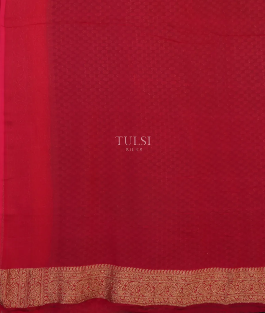 Green Banaras Georgette Silk Saree  T4595343