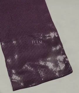 Purple Georgette Silk Embroidery Saree T4471101