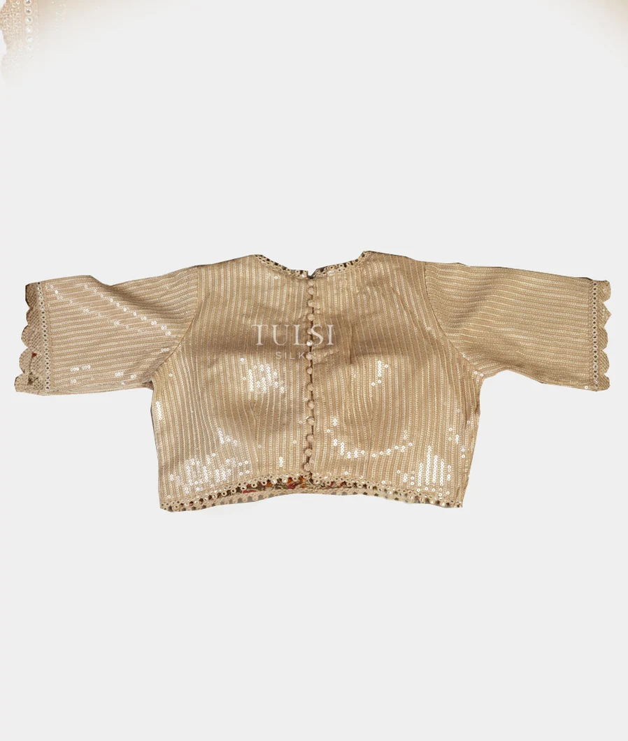 Beige Kora Organza Embroidery Saree T4739594