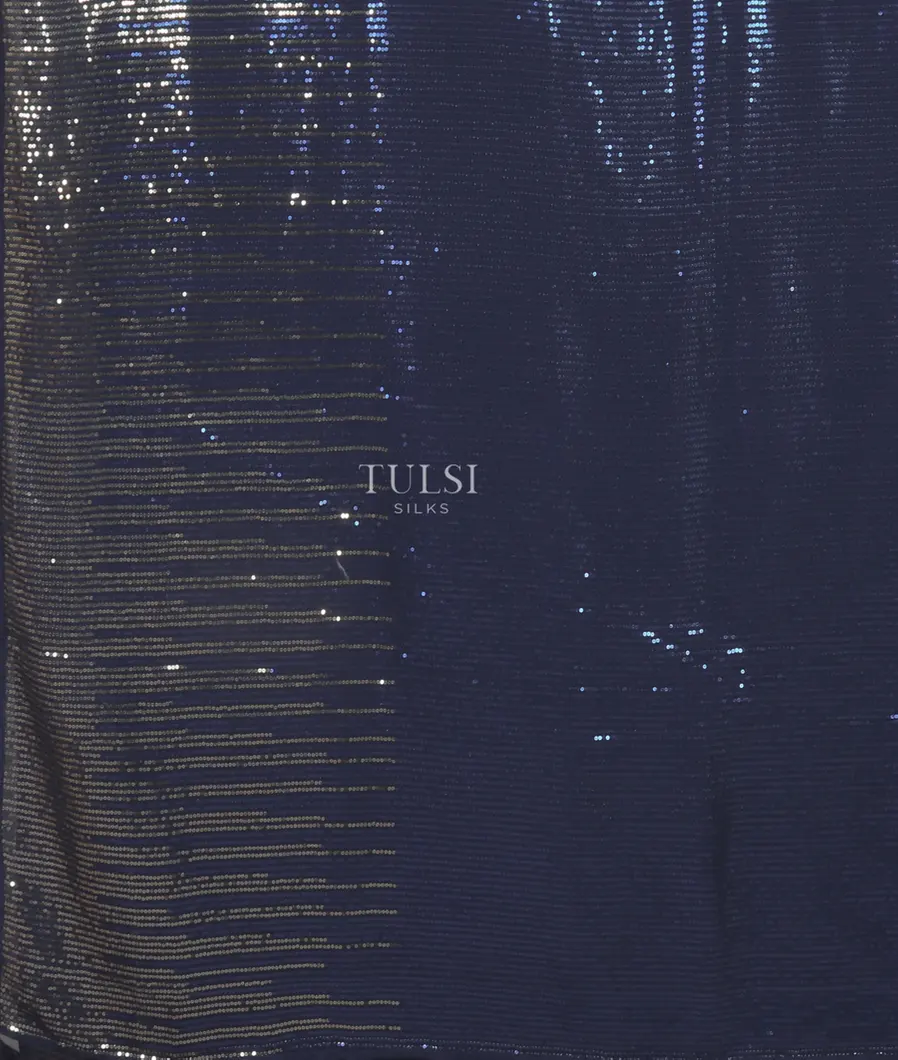 Blue Georgette Silk Embroidery Saree T4471074