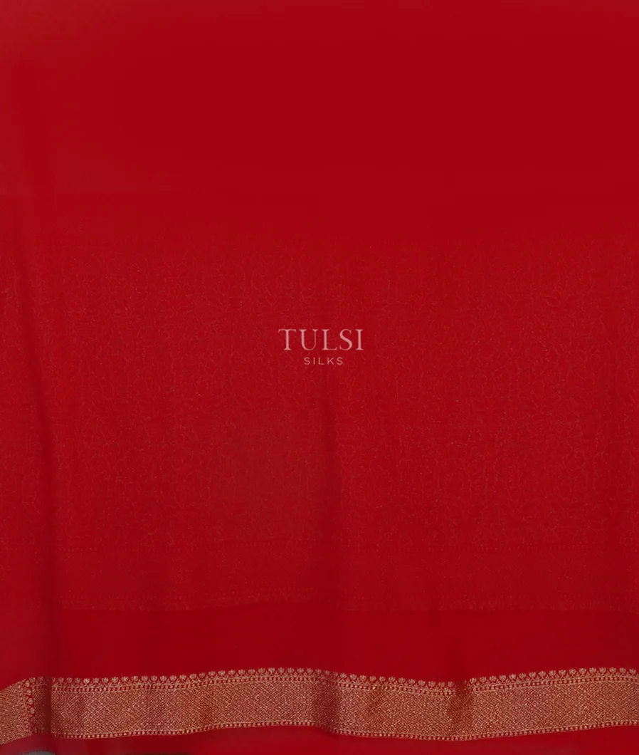 Off-White Banaras Georgette Silk Saree T4436633