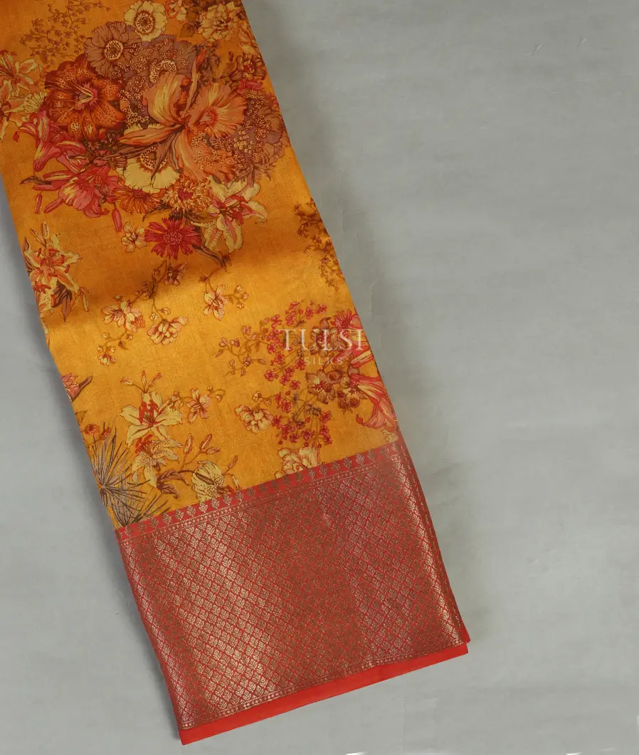 Yellow Chaniya Silk Saree T478043-image