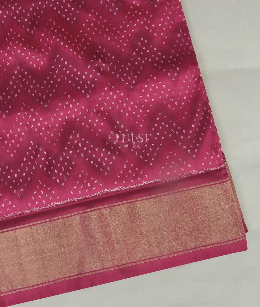 Purple Ikat Silk Saree T465080-image