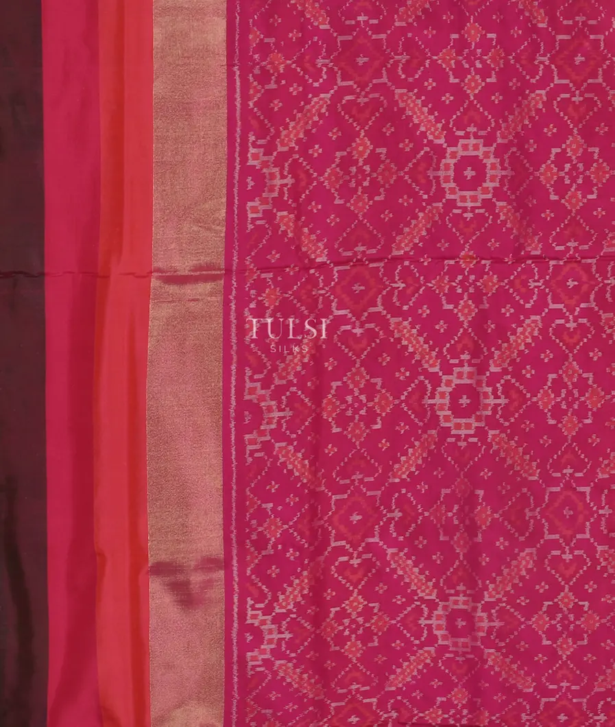 Blue Ikat Silk Saree T4648133