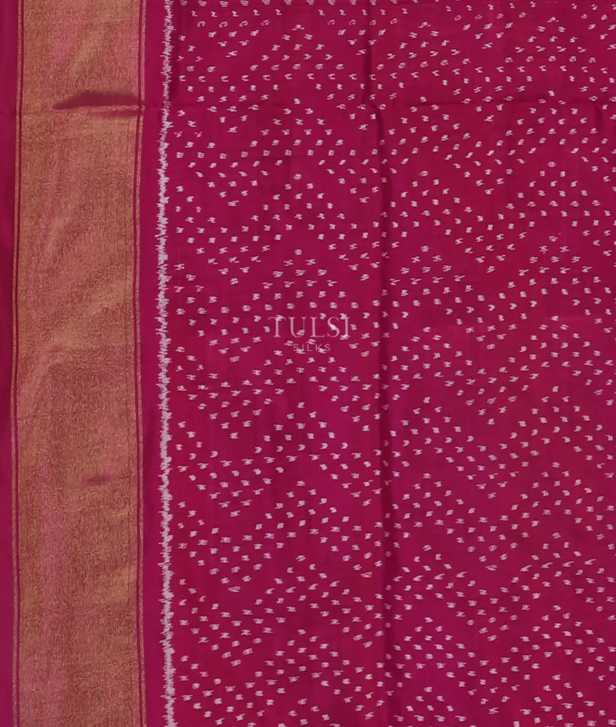 Purple Ikat Silk Saree T4650803