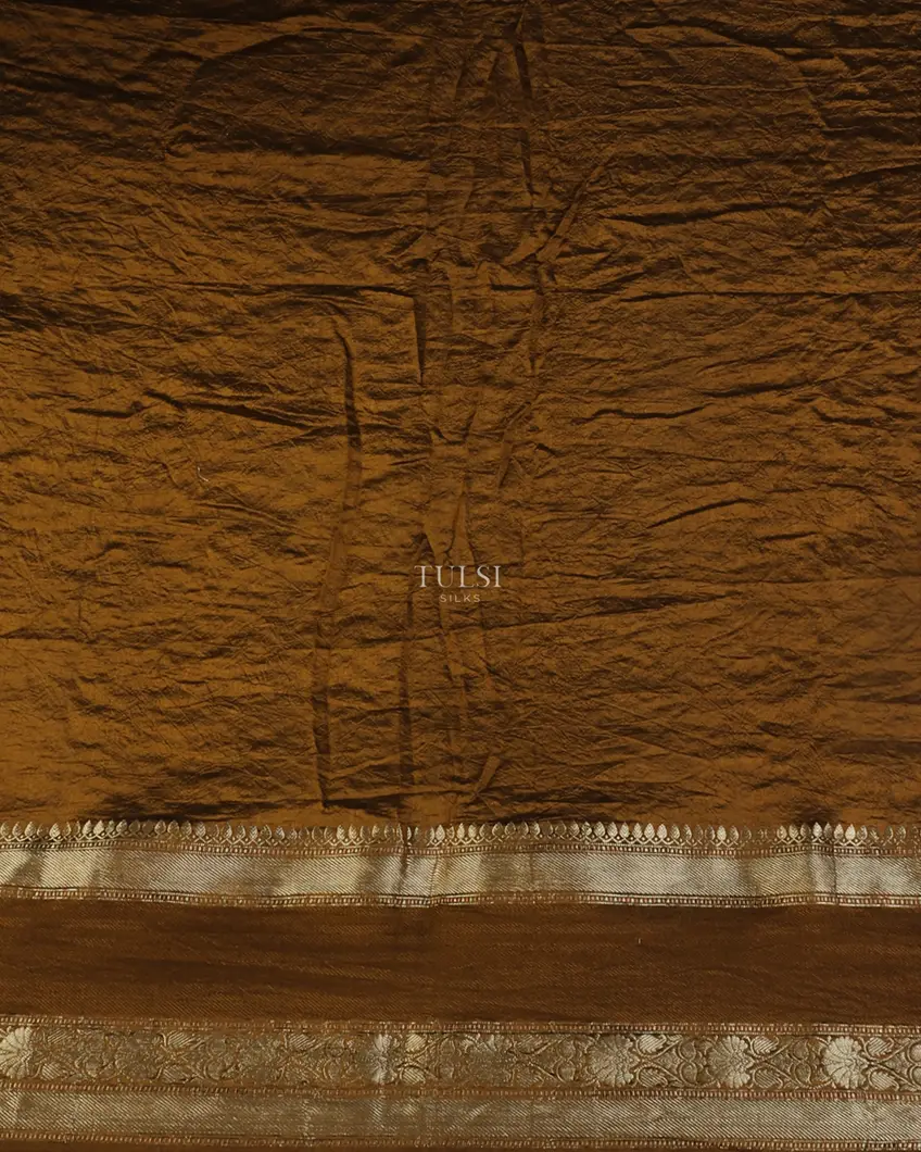 Lavender Bandhani Gajji Silk Saree T4773243