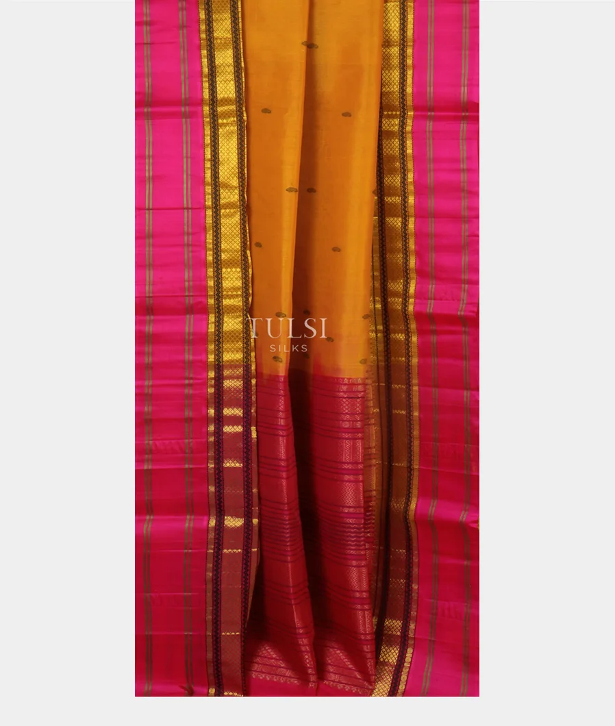 Yellow Silk Cotton Saree T4704702