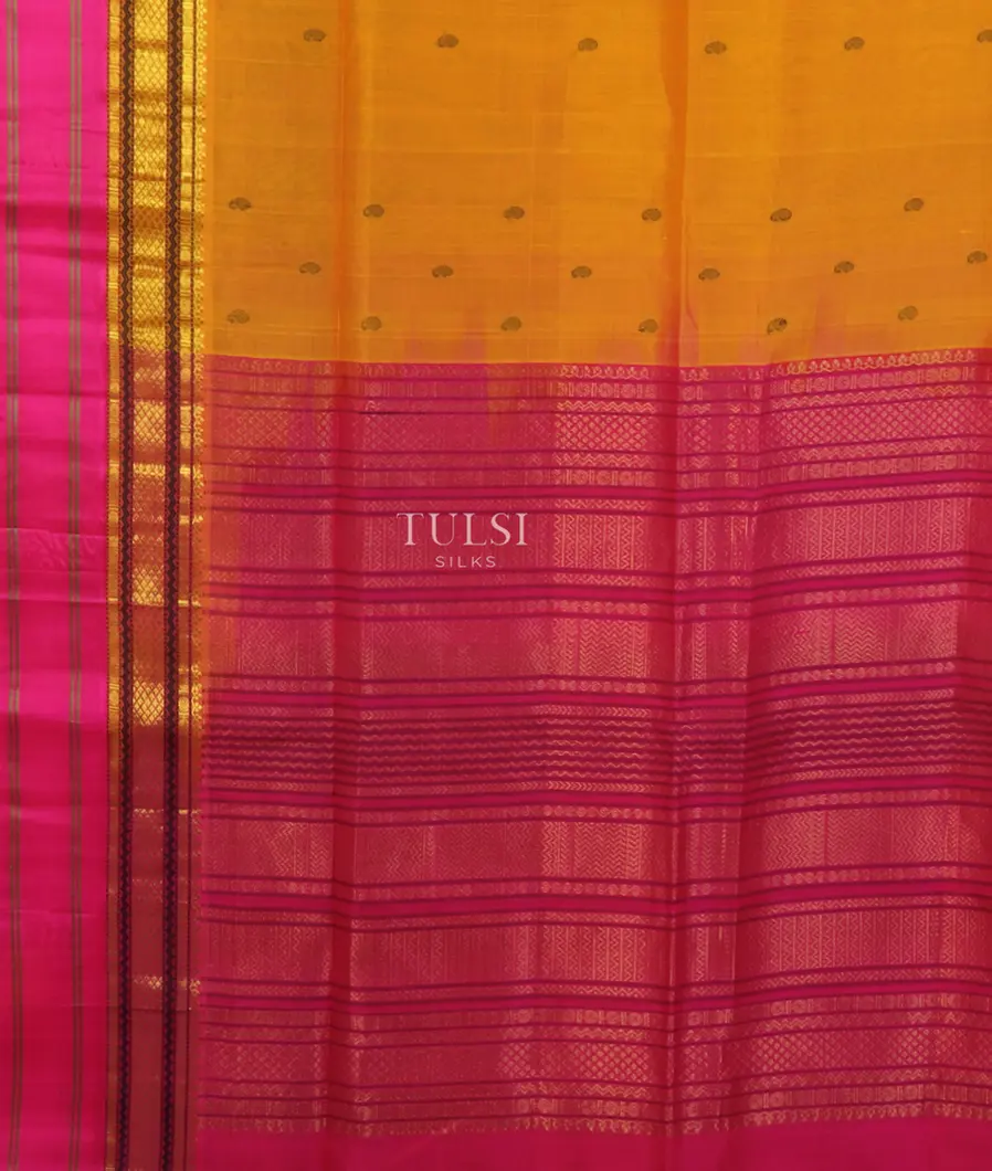 Yellow Silk Cotton Saree T4704704