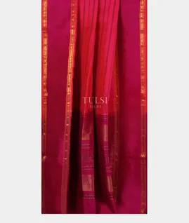 Rani Pink Silk Cotton Saree T4512942