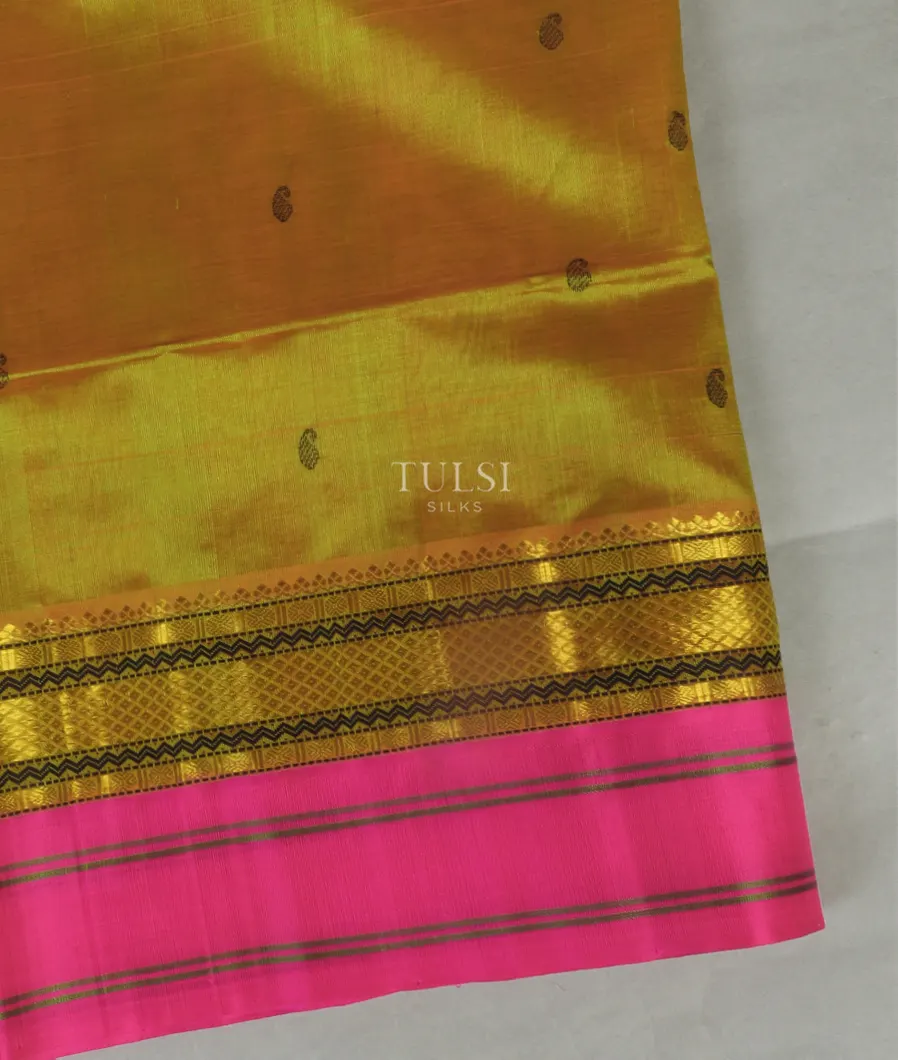 Yellowish Green Silk Cotton Saree T470467-image