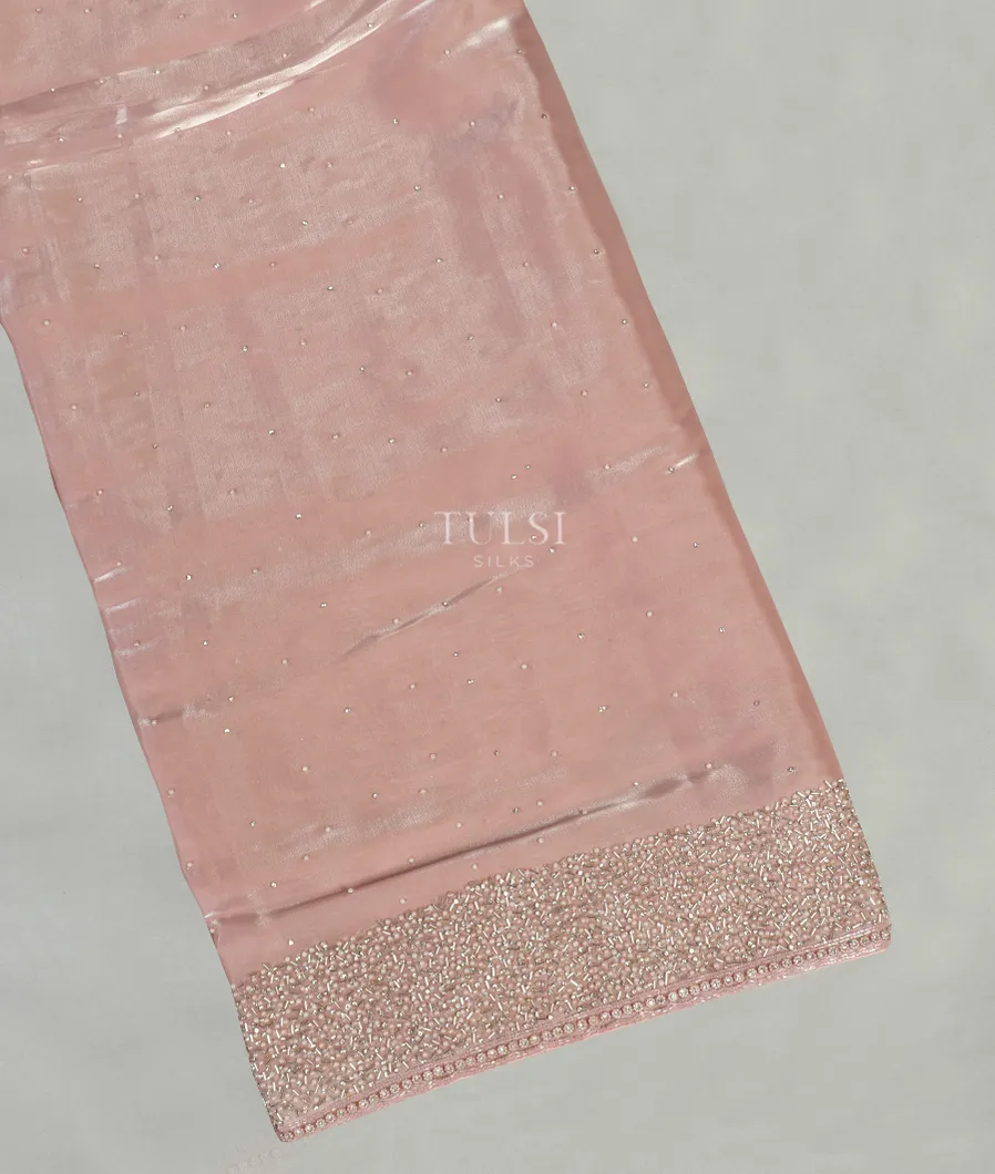 Pink Fancy Embroidery Saree T452020-image
