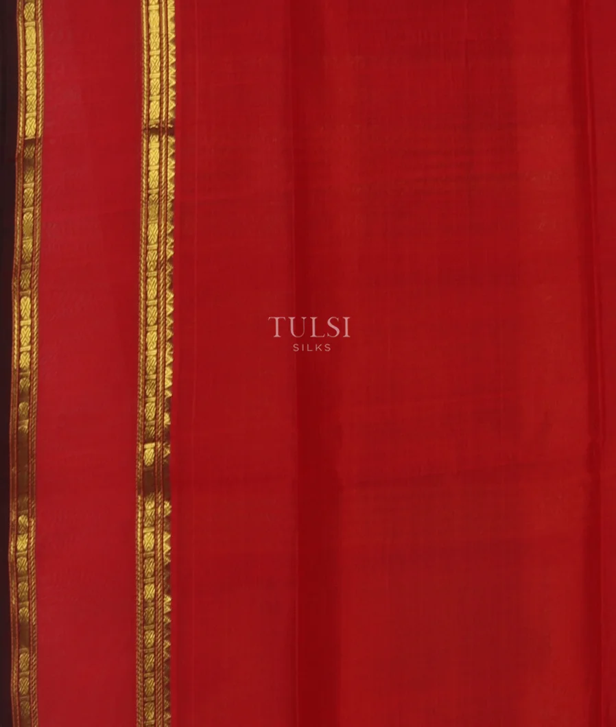 Peacock Green Silk Cotton Saree T4603273