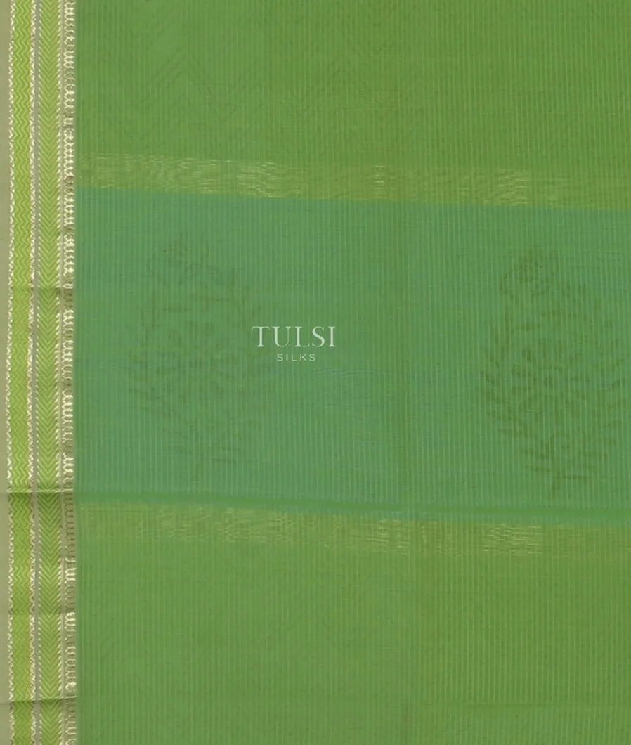 Green Maheshwari Printed Cotton Saree T4280503