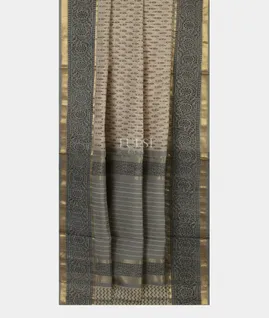 Grey Maheshwari Printed Cotton Saree T4511432