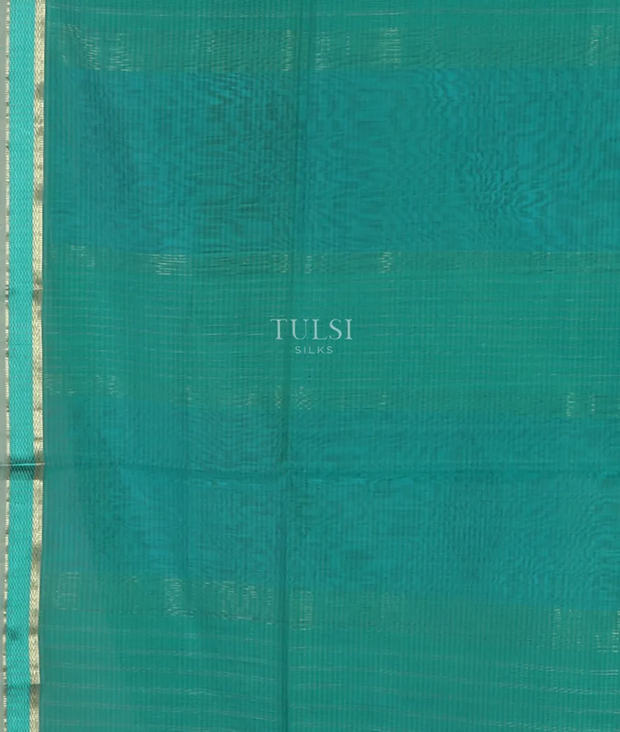 Blue Maheshwari Printed Cotton Saree T4280413