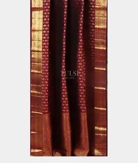 Maroon Handwoven Kanjivaram Silk Dupatta T4404432