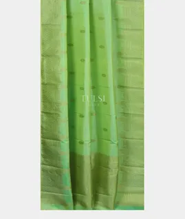 Green  Handwoven Kanjivaram Silk Dupatta T3788942