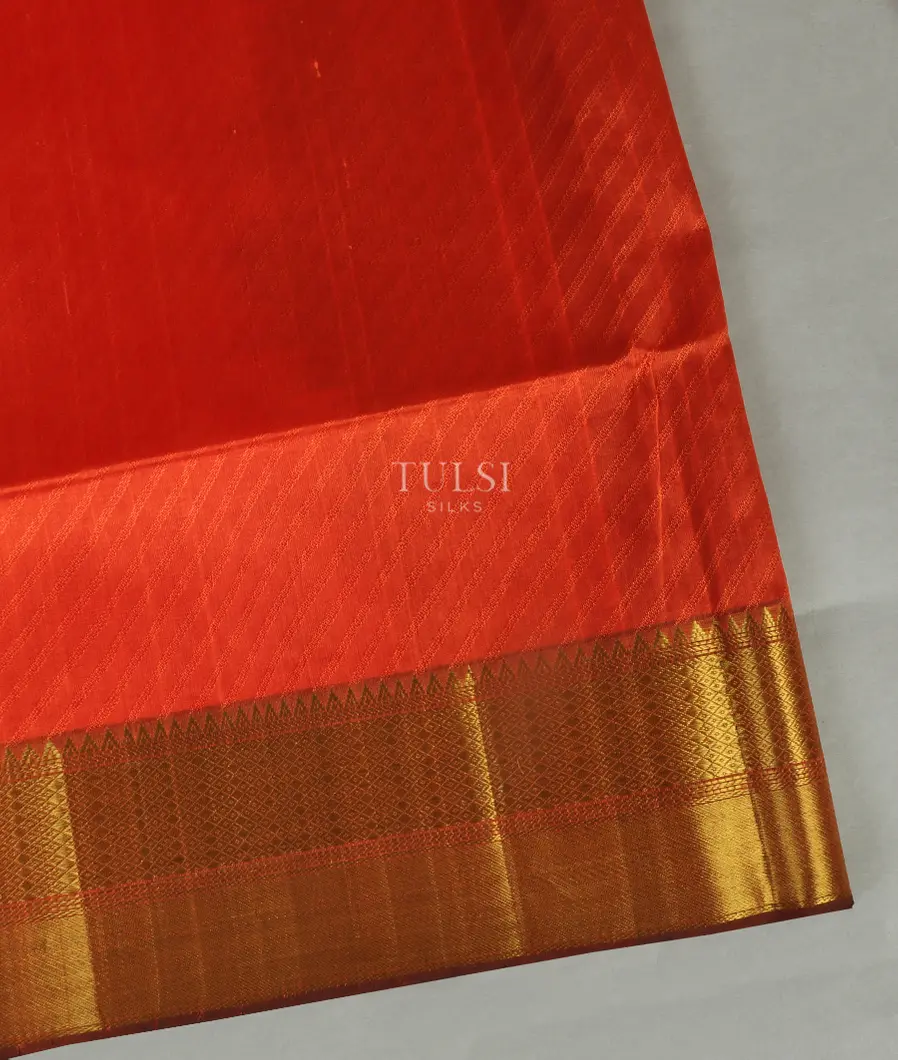 Orange Silk Cotton Saree T397572-image