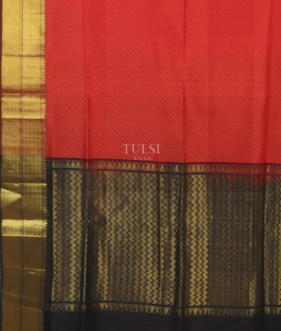 Orange Silk Cotton Saree T3975724