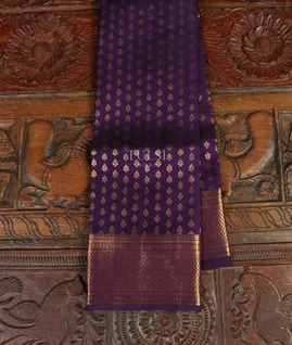 Purple Handwoven Kanjivaram Silk Dupatta T4593231