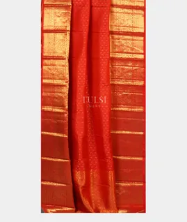 Orange Handwoven Kanjivaram Silk Dupatta T3788912