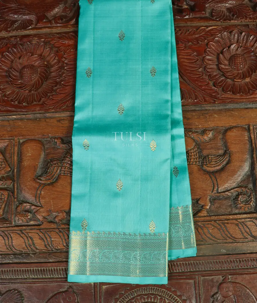 Blue Handwoven Kanjivaram Silk Dupatta T440389-image