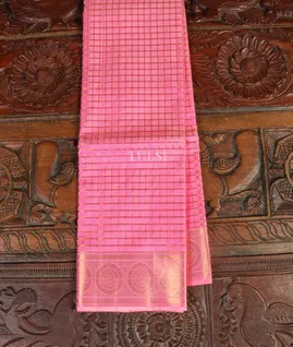 Pink Handwoven Kanjivaram Silk Dupatta T3606901