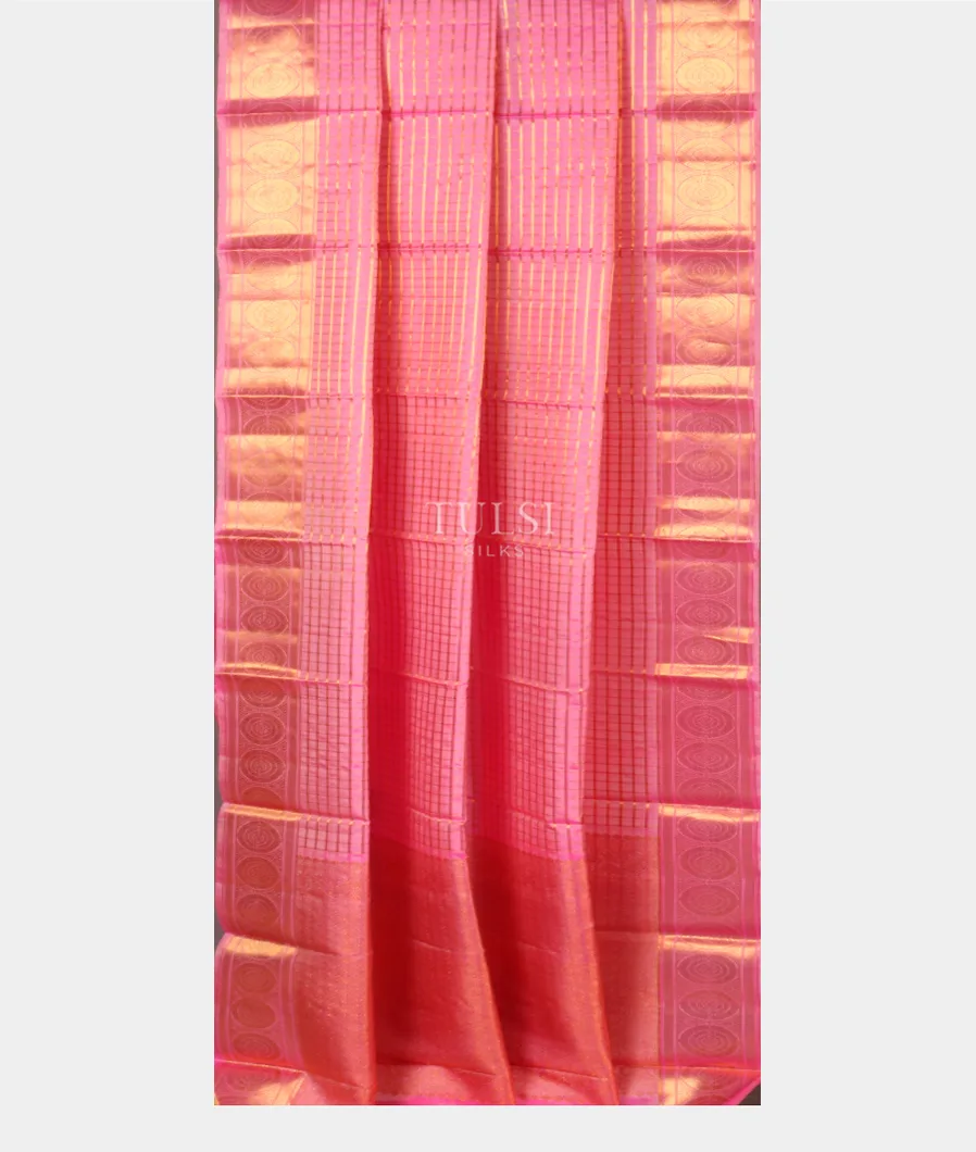 Pink Handwoven Kanjivaram Silk Dupatta T3606902