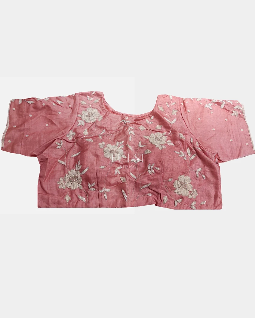 Silver Tissue Kota Embroidery Saree T4776844