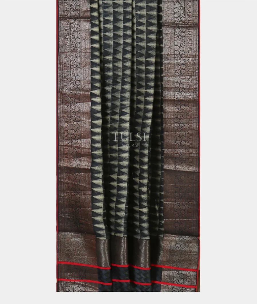 Midnight Blue Soft Printed Cotton Saree T4760952