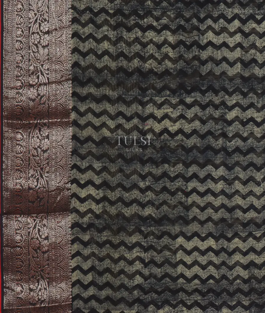 Midnight Blue Soft Printed Cotton Saree T4760953