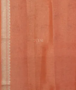 Peach Linen Printed Saree T4739003