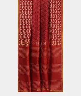 Red Soft Printed Cotton Saree T4763032
