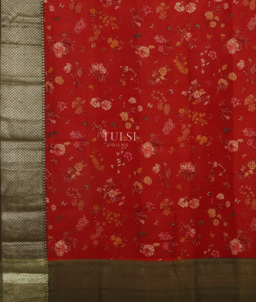 Red Chaniya Silk Saree T4780484