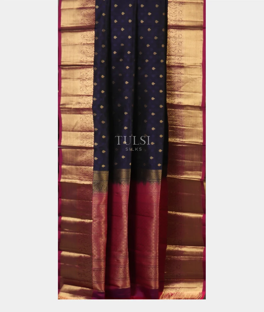 Blue Soft Silk Saree T4729732