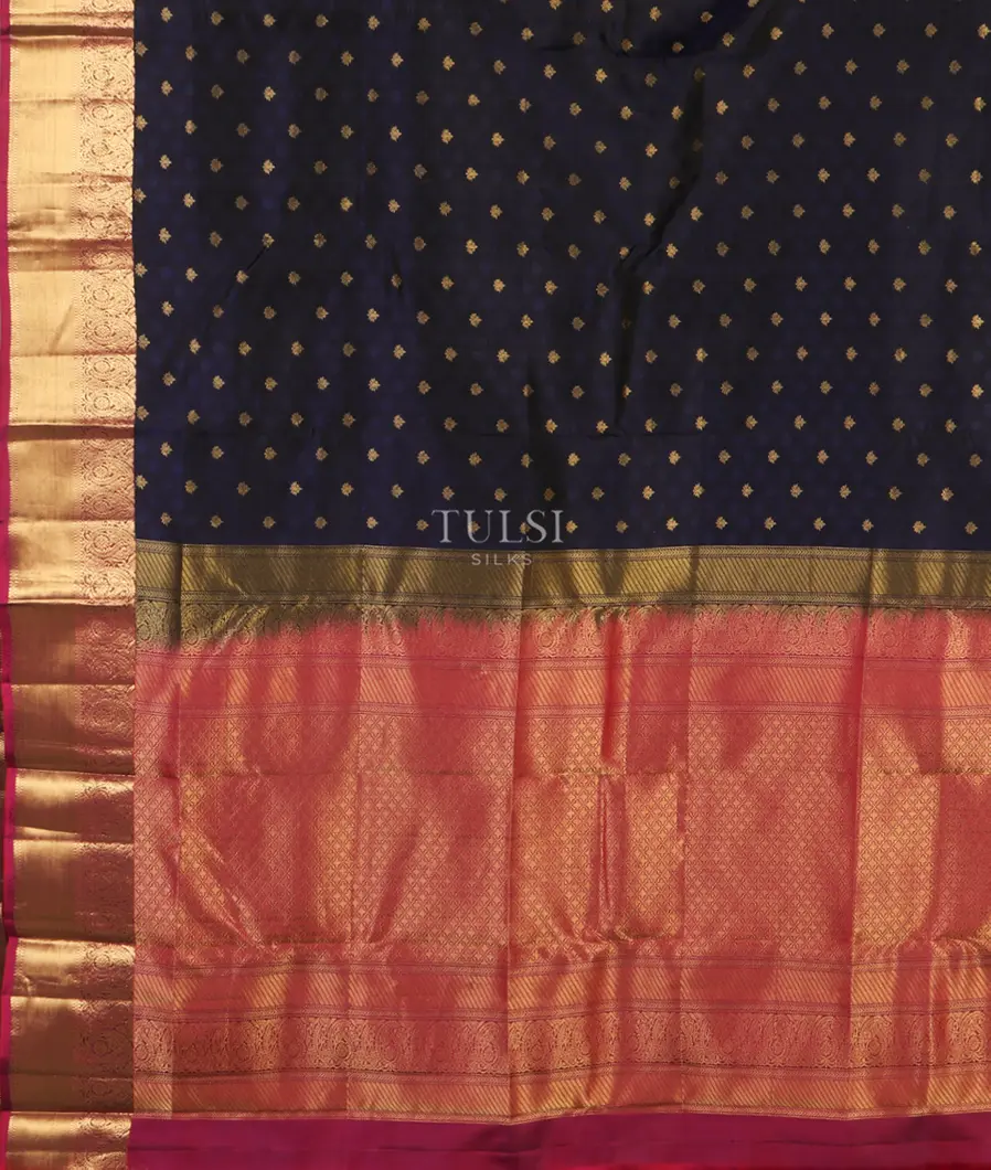 Blue Soft Silk Saree T4729734