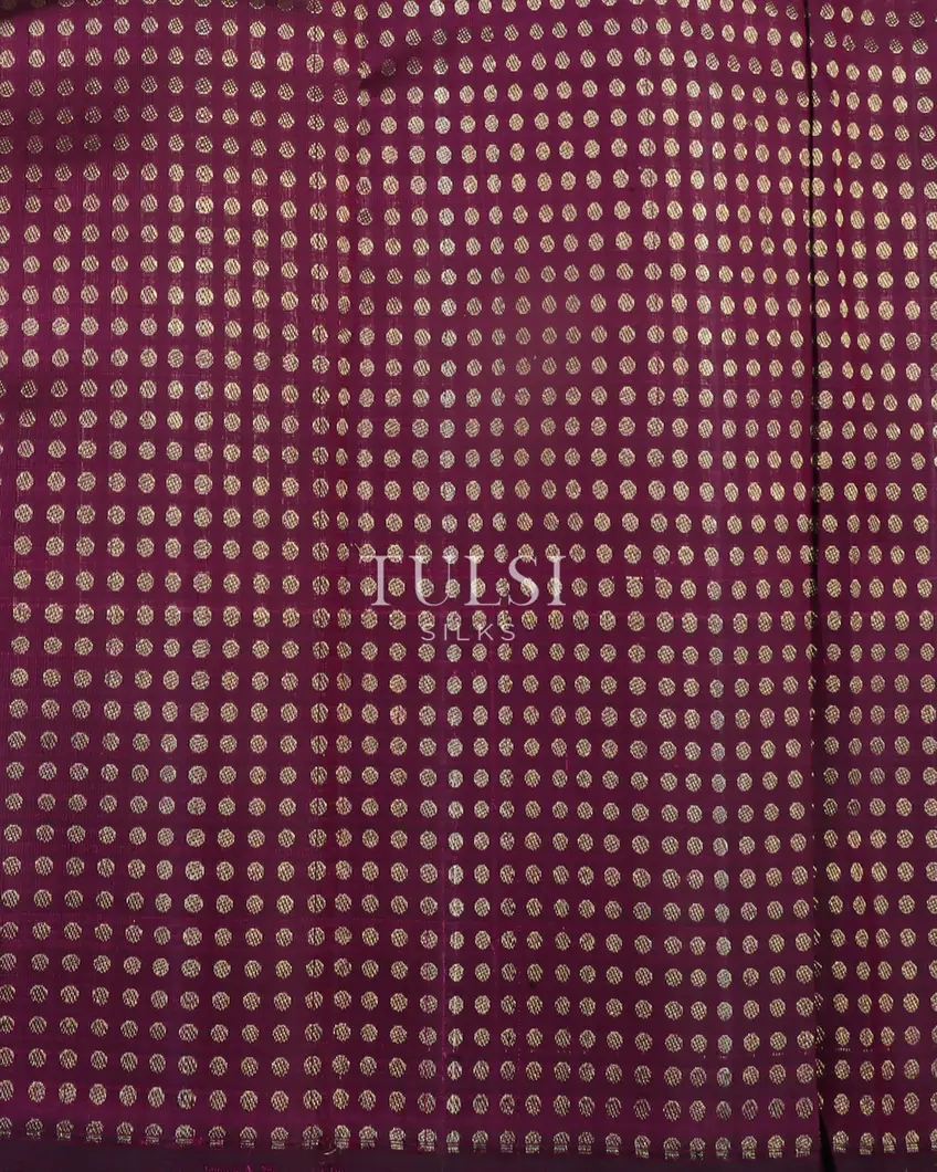 Purple Handwoven Kanjivaram Silk Saree T4784393