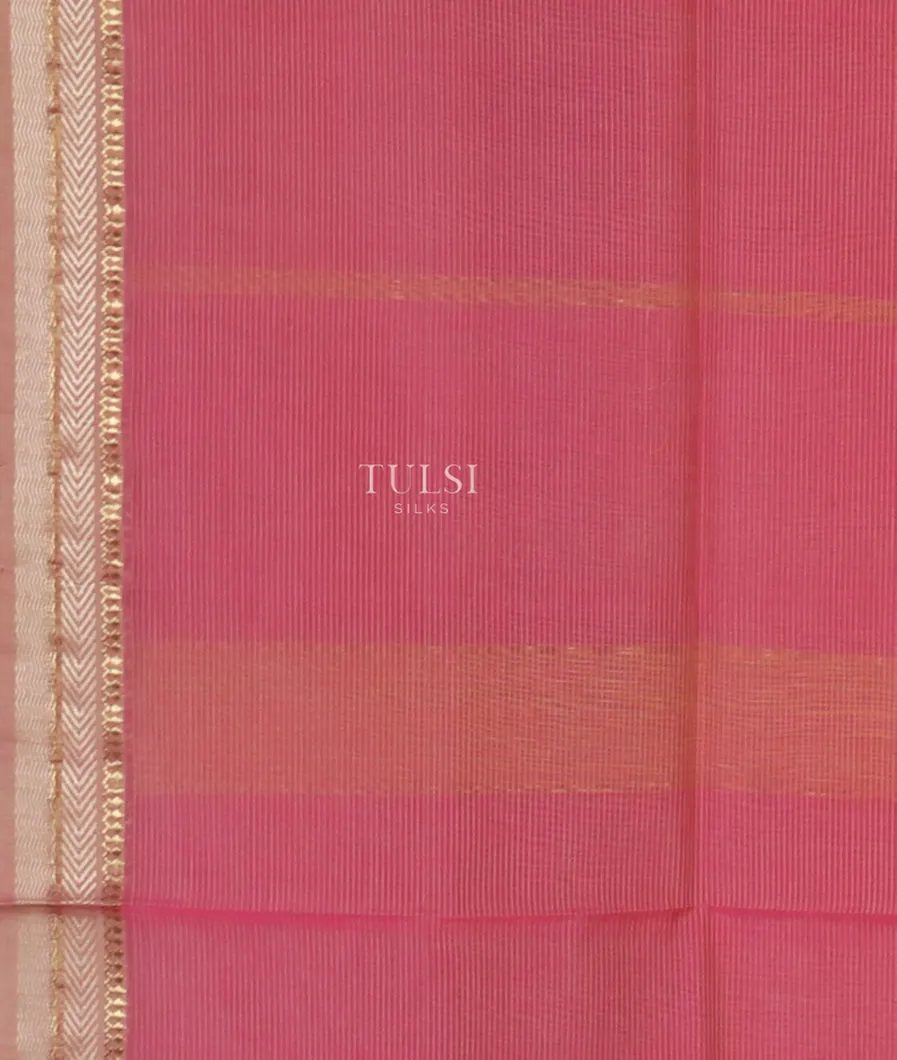 Yellow Maheshwari Printed Cotton Saree T2568503